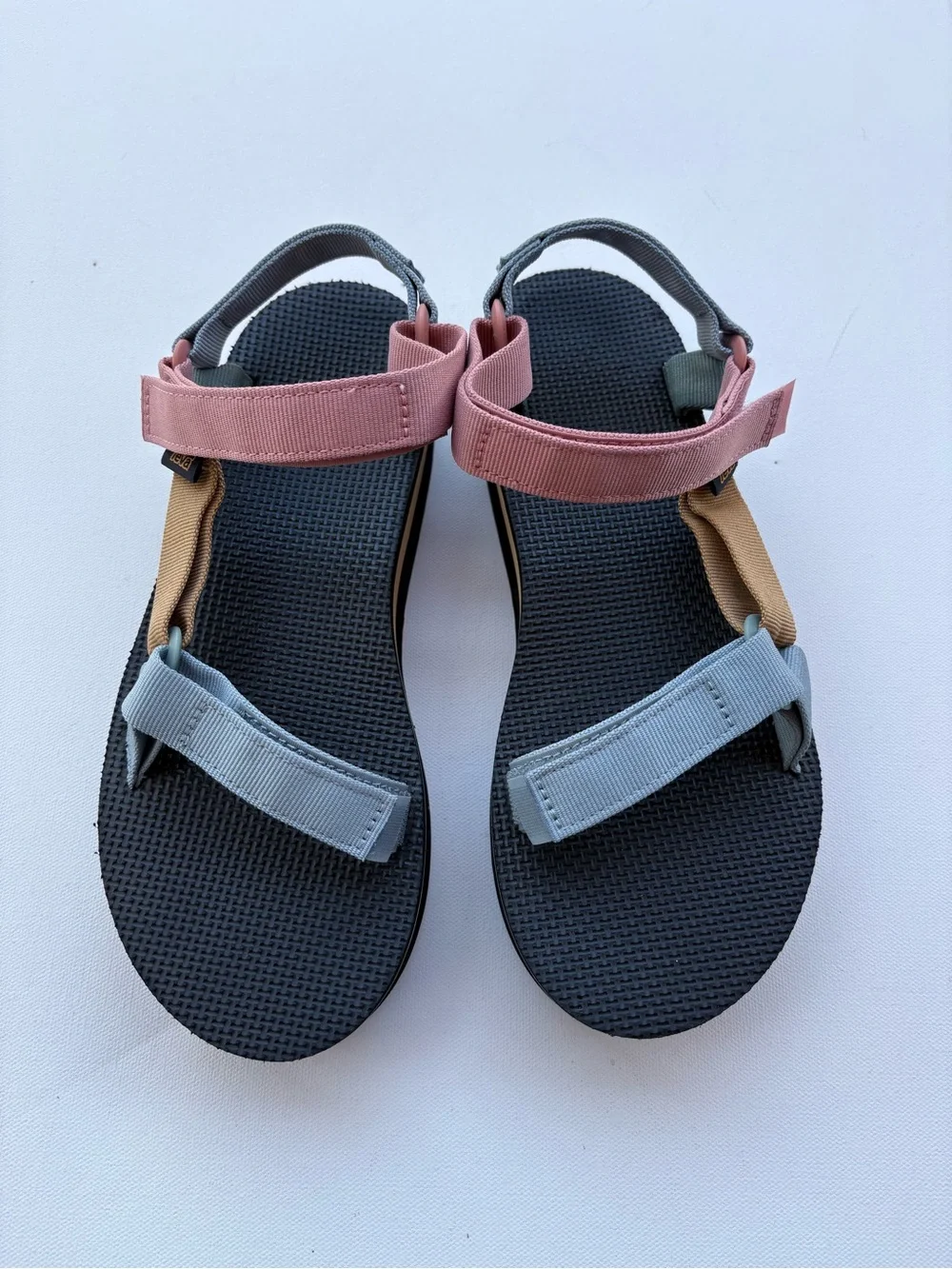 Teva Platform Colorful Sandals Multi Pastel Sz 10